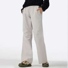 CAMEL CROWN 女士户外软壳裤，防风防水宽松徒步裤 - 冰晶灰 - 查看 7