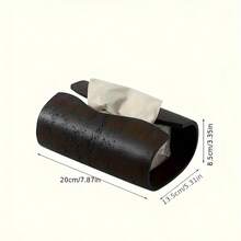 1pc 7.8in*5.3in*3.4in Curved Resin Tissue Box Holder, Desktop Napkin Dispenser - Minimalist Elegant Design, , Suitable For Restaurant, Bathroom, Living Room, Vanity, Creative Home Decor And Bathroom Accessory, Ideal Holiday Party Gift - Multicolor - View 6