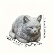 1 Peça, Estátua Adorável de Cachorro Chihuahua - Escultura de Resina Rústica para Decoração de Jardim, Gramado e Pátio | Presente Perfeito de Lembrança de Animal de Estimação para o Dia dos Pais, Natal, Ação de Graças, Páscoa | Sem Necessidade de Baterias | Pose de Sono Realista com Textura de Pelo Detalhada