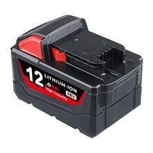 2Pack 18V 12000mAh Replacement For Milwaukee M-18 Battery Compatible With Milwaukee 12.0Ah Lithium Ion Battery And 18 Volts Cordless Power Tools - Gói 2 12.0Ah | Đỏ & Đen - Xem 3