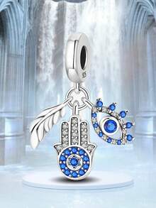 1Pc Fashionable Diamond Inlaid Butterfly Pendant Charm Bead Fit For Women Bracelets Bangles DIY Jewelry Making Fine Jewellery