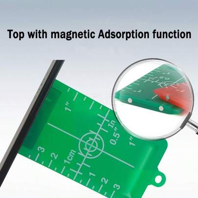 1 Laser Level With Magnetic Target,Ceiling Decoration Reflective Target Board , With Magnetic Clear Accurate Scale Reflective Board