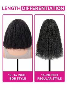 ISEE HAIR Wear & Go 6x4 HD Lace Glueless Kinky Curly Wigs Bleached Knots Pre-Plucked & Pre-Cut Lace Closure Wig With Natural Hairline 180% Density 10-28 Inch Natural Color Daily Use For Beginner Friendly - SNatural - View 8