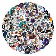 110 件宇航员贴纸美观贴纸高品质贴纸贴花剪贴簿、日记本、笔记本电脑、保险杠、滑板、水瓶、电脑、手机贴纸可以为您的生活带来很多乐趣，是送给成人的完美礼物 - 彩色 - 查看 1