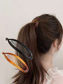 2 件套波浪夹发夹、海滩派对马尾夹、发髻夹、发叉