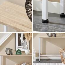 SoBuy Vintage Console Table Metal Hallway Table Decorative Table Sideboard Side Table W X H X D Approx. 120 X 65 X 20 Cm Natural & Black FSB19-E - Black - View 12