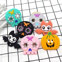 1 件装硅胶婴儿牙胶，万圣节元素鬼南瓜蝙蝠牙胶，万圣节礼物 - 彩色 - 查看 10