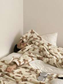 1 set Manta con capucha y mangas estilo oso adorable para adultos - Engrosada, adecuada para otoño e invierno, manta con capucha de felpa extra cálida y cómoda con bolsillos grandes, regalo de sudadera con manta, adecuada para hombres, mujeres y mamás, bolsillos extra grandes, lavable a máquina para hombres y mujeres adultos, adecuada para uso en interiores/exteriores, cómoda para usar en casa, estética encantadora, textura cómoda, decoración cálida de invierno para el ocio en el hogar