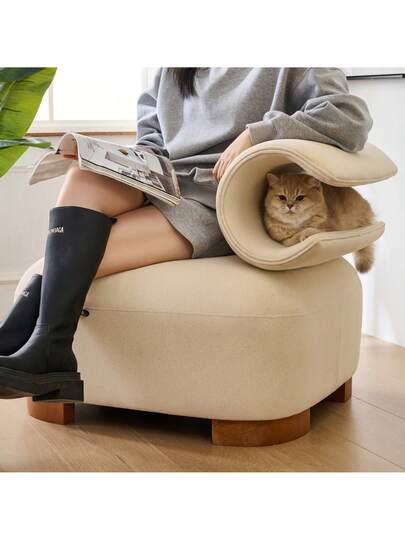 Walhai Appearance er Armchair Pet Friendly Armchair, Provides Sanctuary Cats Small Dogs, Anti Cat Scratch Fabric, Single Sofa, TV Stoel Living Room view 9