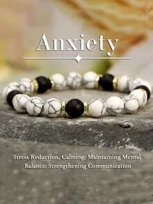 手工白绿松石和天然石手链 - 波西米亚风格，象征着新的开始，适合各种场合，是完美的节日礼物和日常配饰 | 波西米亚风格手链 | 绿松石 - 多色 - 查看 6