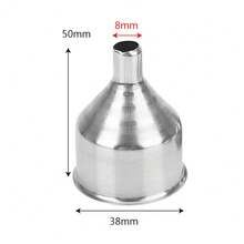 1pc Small Mouth Funnels Mini Bar Wine Flask Funnel For Filling Hip Flask Narrow-Mouth Bottles Stainless Steel - Silver - View 7