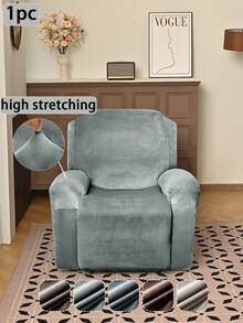 1件银狐绒沙发套，防尘沙发套，经典简约设计，可水洗，四季皆宜，适用于办公室、客厅、卧室装饰 - 彩色 - 查看 1