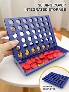 3D Connect Four Game - Vertical 4 In A Row Strategy Board Game For Family, Kids & Adults (Brain Teaser Gift),Perfect For Halloween, Christmas, Mother's Day, Back-To-School Season, Thanksgiving - Multicolor - View 5