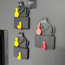 Cat Whisker Collector Jar, Swinging Rotating Refrigerator Magnet