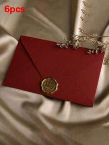 2个素色信封，复古多用途信封，办公信封，婚礼请柬，情书，贺卡，新年朋友礼物，文具，火漆印章 - 彩色 - 查看 21