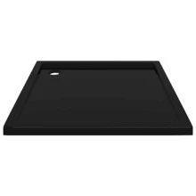 vidaXL Square ABS Shower Base Tray  31.5"X31.5" - Black - View 5