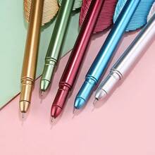 1/5/10/20 Pcs Customizable Neutral Pens, Feather Shaped, Refillable, Personalized Gifts For Students, Teachers, Friends, Coworkers, Suitable For Teacher's Day, Mother's Day, Christmas, New Year, Wedding, Graduation, School Supplies - Multicolor - View 5