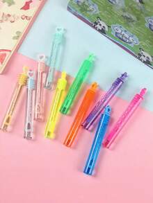 12/24/48支装迷你泡泡棒，手动泡泡机（不含泡泡液），小型派对礼品，营造节日气氛，生日、婚礼、派对泡泡玩具（不含泡泡液） - 彩色 - 查看 6