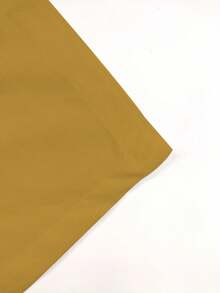 1 件女式轻薄 3/4 哈伦裤，带松紧腰带 - 白色、黑色、宽松版型、抽绳、透气涤纶、休闲春夏 - 芥末黃 - 查看 4