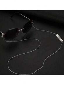 1pc Personalized Custom Name Glasses Chain, Custom Gold Name Tag Glasses Chain Accessories,Dainty Sunglasses Chain, Bohemian Face Mask Chain,Gold Chain Jewelry Valentine's Day Gifts Christmas Gifts - Multicolor - View 3