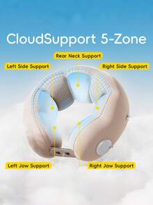 充气枕头、旅行枕头、长途飞行便携式颈枕、加压充气 U 型枕头、飞机上存放的旅行必需颈枕，适用于教室、办公室以及乘飞机或汽车旅行，圣诞礼物。 - 彩色 - 查看 6