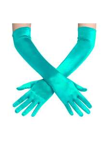 D EXCEED 1/3 Pairs Of Women's Long Gloves - Elegant Accessory - Perfect For Bridal Looks, Art Deco Themed Weddings, Vintage Tea Parties, Garden Soirees, Classic Formal Dinners And Opera Performances​ - Multicolor - View 24