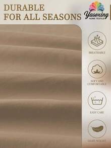 1 chiếc ga trải giường cotton 100% màu nâu cà phê, có độ sâu lớn, mềm mại, thoáng khí, thích hợp cho phòng ngủ, sử dụng được quanh năm. Ga trải giường mềm mại và thoáng khí, phù hợp với mọi kích cỡ giường - đơn, đôi, cỡ lớn, cỡ Queen. Độ sâu ga trải giường lên đến 11,8 inch, thích hợp cho giường ngủ, ký túc xá. - Cà phê nâu - Xem 7