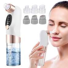 Hailicare New Upgraded Blackhead Remover With Micro-Bubble Design, Angled Tip For Different Skin Types, USB Rechargeable - White - View 2