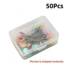 50/100/200 chiếc Ghim định vị, Ghim ngọc trai màu, Ghim trang trí, Ghim may quần áo, Nút, Nơ - Nhiều màu - Xem 14