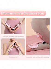 Thigh Master, dispositivo de ejercicio mejorado para fortalecer el piso pélvico, entrenador de glúteos para mujeres, reductor de muslos, equipo de ejercicio para los músculos internos de los muslos para usar en casa. - Rosa - Ver 4