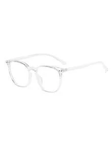 2025 Spring New Oval Frame Rivet Eyeglasses Frame, Fashion Commuter No-Makeup Face Versatile Leopard Print Cute PC (Polycarbonate) Clear Lens - Multicolor - View 8