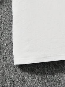 Girls' Polo Shirt, Casual Elegant Ruffle Embroidery Peter Pan Collar Children Long Sleeve T-Shirt, Suitable For 3-12 Years Old Girls, Elementary School Uniform, Preppy Style Collared Long Sleeve Top, Spring Autumn Winter Outerwear - White - View 7