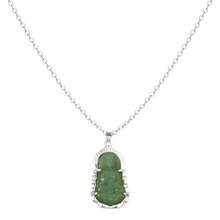 dollrinboy 1 chiếc vòng cổ mặt dây chuyền Phật Quan Âm mạ vàng 18K màu xanh lá cây dành cho nam nữ, đồ trang trí Phật giáo, dây chuyền phẳng 3MM - Quán Âm - Xem 15