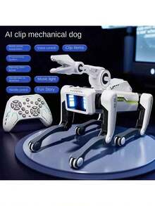 升级版特技机器狗 - App控制,AI语音激活,18种技能(功夫、舞蹈、游泳),USB充电,无线遥控,完美的节日礼物和奖品,节日礼物机器人 | 时尚未来设计 | 高科技产品,智能机器狗玩具,无线App控制,超长遥控距离82英尺 - AI智慧機器狗 - 查看 14