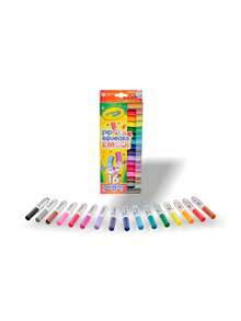 Crayola Bộ 16 bút đóng dấu Pip Squeaks – Bộ bút mini có thể giặt được, hình đóng dấu vui nhộn, đồ dùng nghệ thuật cho trẻ em, quà tặng mùa tựu trường, quà tặng sáng tạo, quà tặng mùa lễ hội âm nhạc/đám cưới. - Nhiều màu - Xem 2