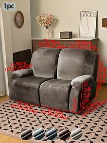 1件银狐绒沙发套，防尘沙发套，经典简约设计，可水洗，四季皆宜，适用于办公室、客厅、卧室装饰 - 彩色 - 查看 20