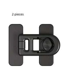 2pcs Universal No Drilling Fridge And Freezer Door Locks, Multi-Functional Clasp, Easy To Install, No Power Or Battery Needed