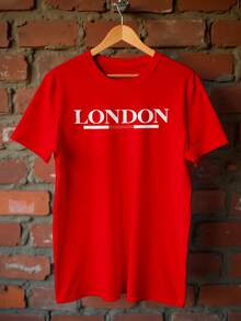 Camiseta Londres Capitais Streetwear Inglaterra Dtf Ref3503 - Vermelho - Visão 4
