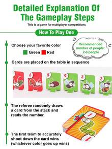 1 Set Frog Tongue Toy, Supports 2-4 Player Interaction, Includes Frog Mouth Lizard Mask, Greedy Chameleon Musical Instrument Creative Props, Wedding Blow Card Board Game, Wedding Toys And Annual Party Interactive Props, Team Building And Expansion Activity Supplies, Fun Masks. - Multicolor - View 6