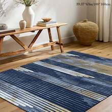 Thảm trải sàn họa tiết chấm bi kim cương vàng 800g 1 mảnh họa tiết cổ điển màu xanh vàng, thảm trải sàn, thích hợp cho phòng khách, phòng học, phòng ngủ, ban công, có thể giặt bằng máy, thảm trải sàn trong nhà và ngoài trời, trang trí phòng tắm nhà bếp - Nhiều màu - Xem 1