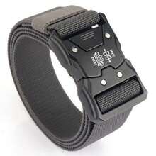 Men's Tactical Waist Belt, Casual Automatic Buckle Nylon Canvas Material Utility Workwear Sports Military Training Outdoor Versatile Strap Autumn-Winter Accessories,Suitable For Teens, Youth,Men,Casual, Outdoor, Athletic, Vacation, Graduation Gifts, Birthday, Daily Wear