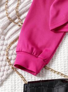 3件套女童休闲长袖轻薄套头衫、无袖背心和牛仔效果长裤套装，春秋季