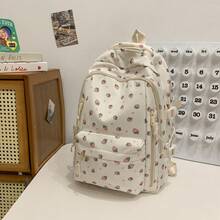 Unisex Mode Rucksack, großes Fassungsvermögen Reißverschluss Dekor minimalistisch & stilvoll, geeignet für Paar und Campus Pendler