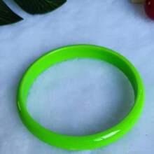 1PC/5pcs Vibrant Fluorescent Bohemian Resin Bracelet Set - Hip-Hop/Boho Style, Colorful Elastic Bands For Everyday & Gift Wear - Accessory, Cute Bracelets