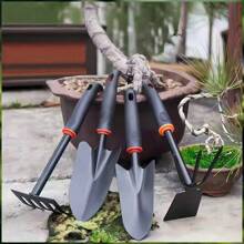 1 Pc Gardening Hand Tools - Durable Metal Shovel, Weeder, Cultivator, Transplanter - Ergonomic Handle - Plant Care, Potting, Gardening Gift, Outdoor Treasure Hunting, Beachcombing, Camping - Suitable For Indoor And Outdoor Use. Features: Anti-Slip, Elegant, Durable, Chic - Black - View 2