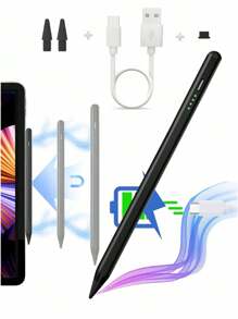 2024款iPad兼容触控笔，适用于iPad Air 11、Air 13、M2、Pro 13、11、M4、5/6/7/8/9/10代、Air 3/4/5、Mini 5/6，具备防误触功能和120mAh可充电电池 - 彩色 - 查看 15