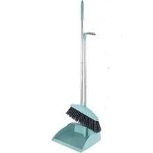 Broom And Dustpan Set, Long Handle Floor Cleaning Broom And Dustpan Set, Rotatable Broom And Dustpan With Comb For Sweeping Dust And Dirt, Suitable For Home, Kitchen, Room, Office, Cleaning Supplies, Cleaning Tools, Back To School