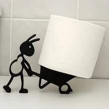 [Funny Ant Toilet Paper Holder] Funny 3D Printed Black Ant Toilet Paper Holder - No Installation Freestanding Bathroom Set - Cute Tissue Paper Holder - Bathroom Decor(1/2pcs)