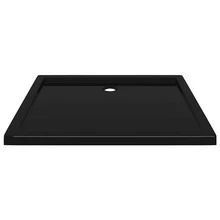 vidaXL Rectangular ABS Shower Base Tray  31.5"X39.4" - Black - View 4