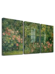 1 件/3 件宁静的静修墙饰，柔和色调帆布墙饰，雏菊春季艺术印刷品，浪漫花园海报印刷品，现代艺术品墙饰家居装饰，极简主义绘画海报，适用于客厅、卧室、家庭办公室、浴室、厨房，可选装框 - 多色 - 查看 26